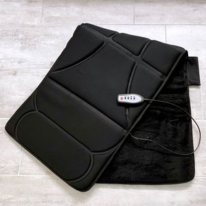 Oversized Black Heating Pad with Remote